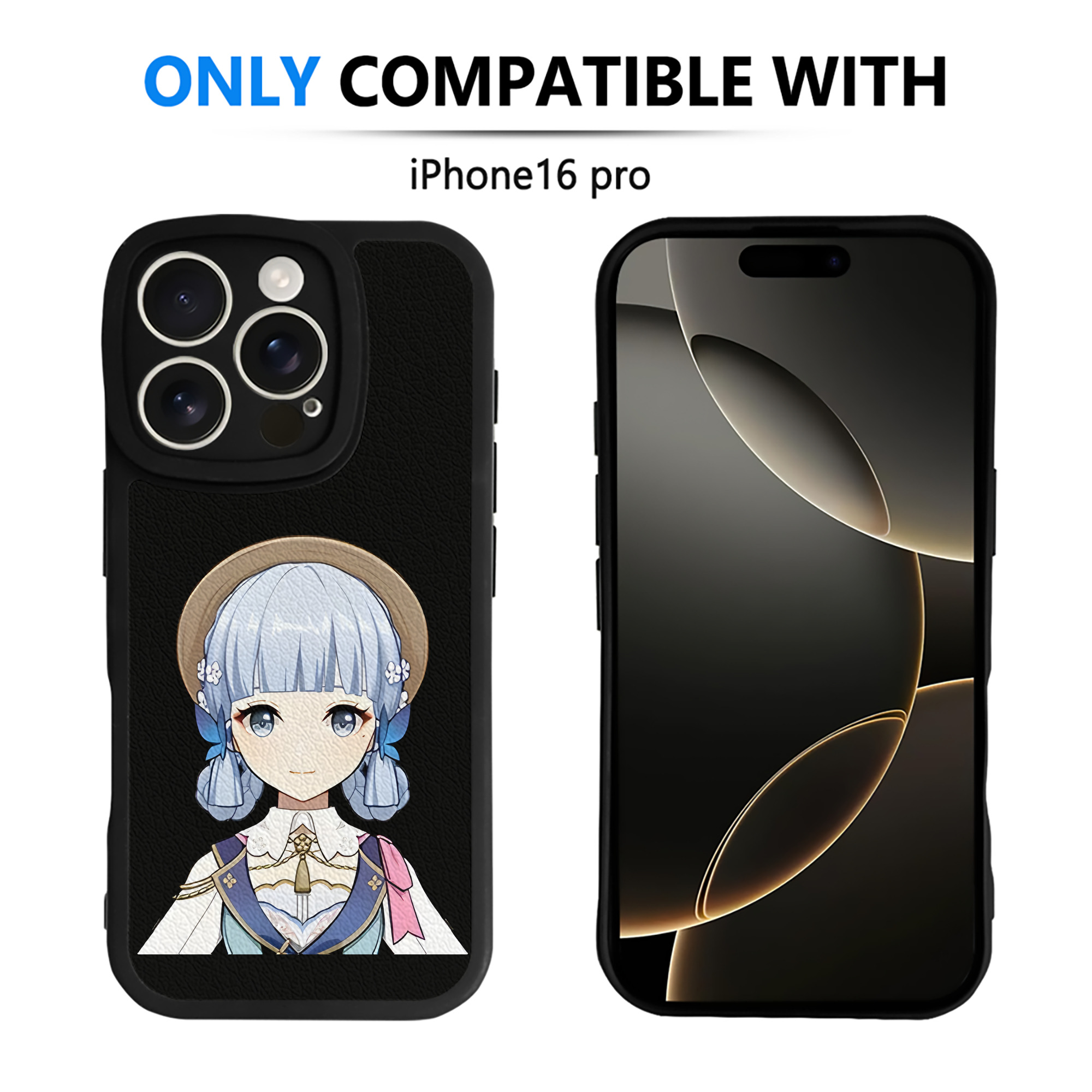 げんし神 神里綾華 神宮寺レン genshin Kamimiya Ren 【iPhone 16シリーズ対応】シリコンスマホケース（レザー調） 材質：シリコン